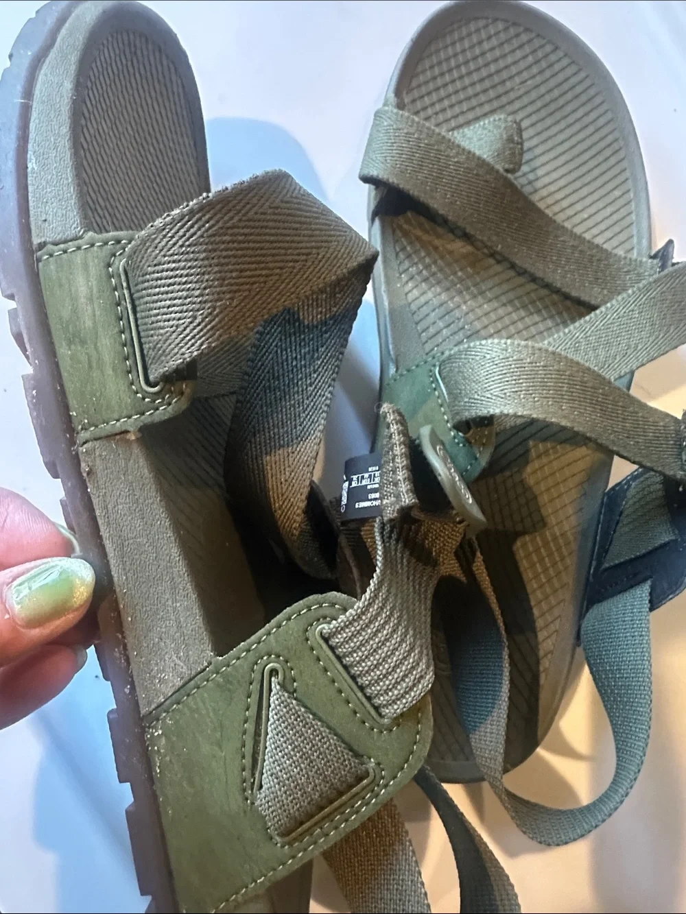 Chaco Olive Green Men’s Adjustable Sport Sandals